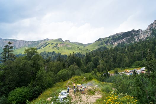 Mountains of the Caucasian natural reserve