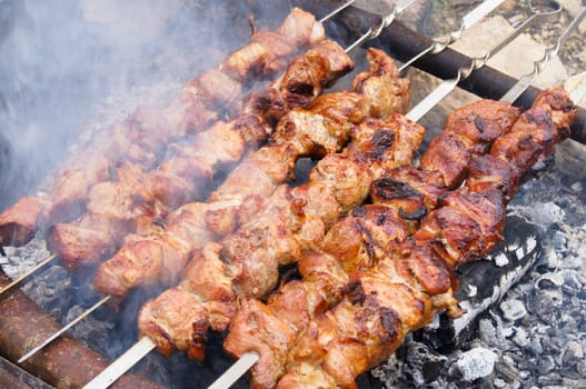 The Caucasian shish kebab