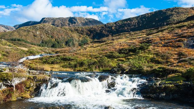 A waterfall in beautifull Norwegian nature