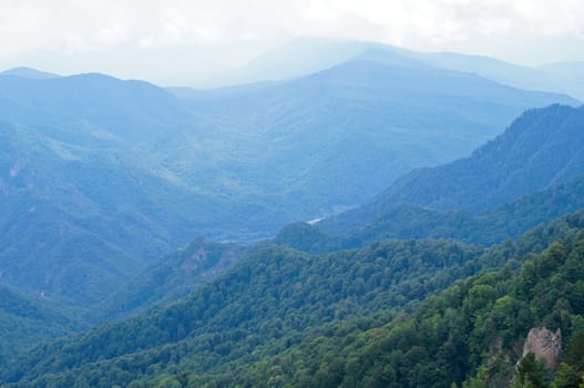 Mountains of the Caucasian natural reserve