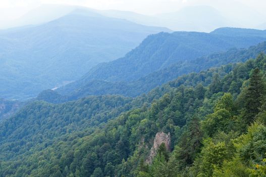 Mountains of the Caucasian natural reserve