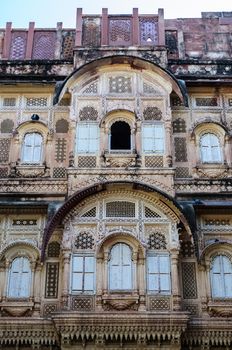Windows of Mehrangarh Fort, Rajasthan, Jodhpur, India