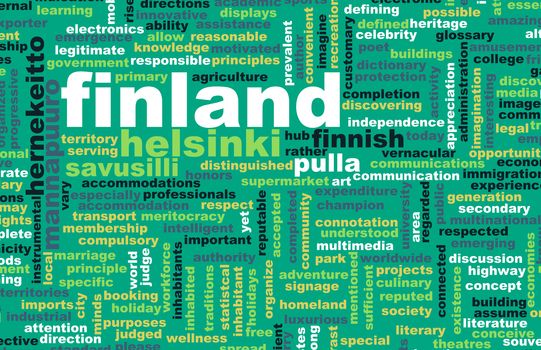 Finland Helsinki as a Abstract Concept Art