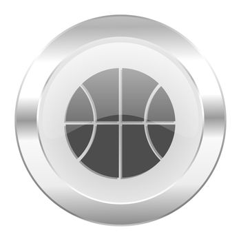 ball chrome web icon isolated