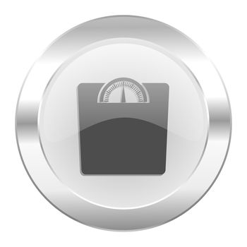 weight chrome web icon isolated