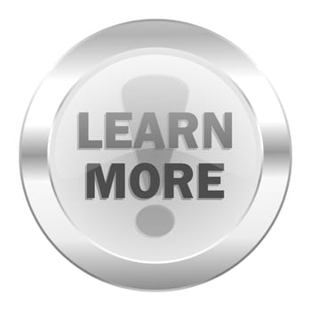 learn more chrome web icon isolated