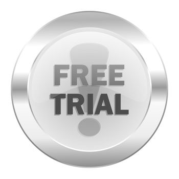free trial chrome web icon isolated