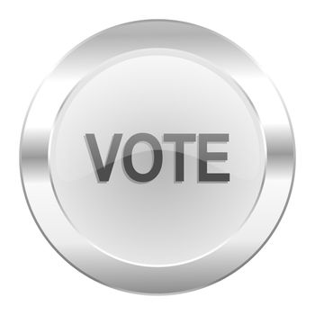 vote chrome web icon isolated