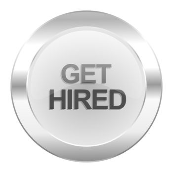 get hired chrome web icon isolated