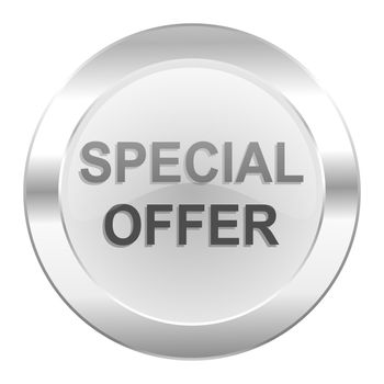 special offer chrome web icon isolated