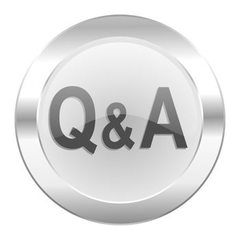 question answer chrome web icon isolated