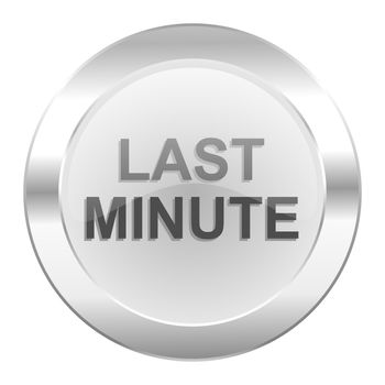 last minute chrome web icon isolated