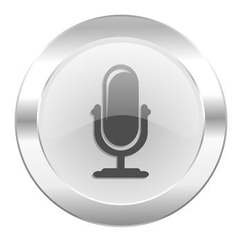microphone chrome web icon isolated