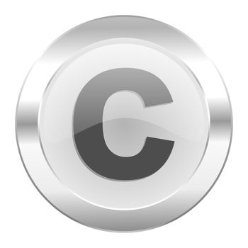 copyright chrome web icon isolated