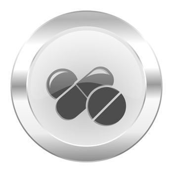 medicine chrome web icon isolated