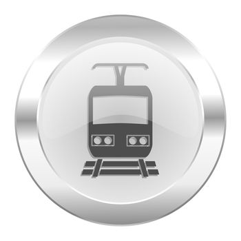 train chrome web icon isolated