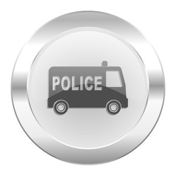 police chrome web icon isolated