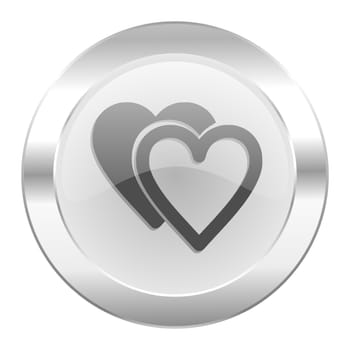 love chrome web icon isolated