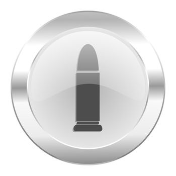 ammunition chrome web icon isolated