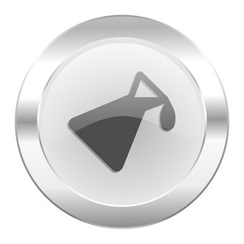 chemistry chrome web icon isolated