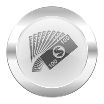 money chrome web icon isolated