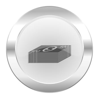 money chrome web icon isolated