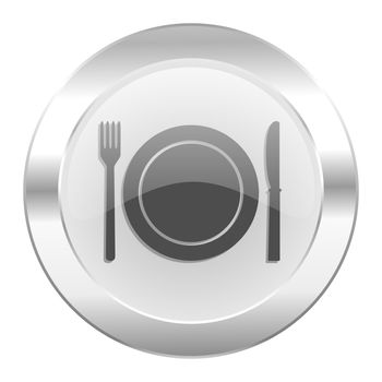 restaurant chrome web icon isolated