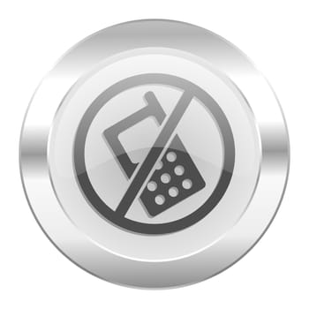 no phone chrome web icon isolated