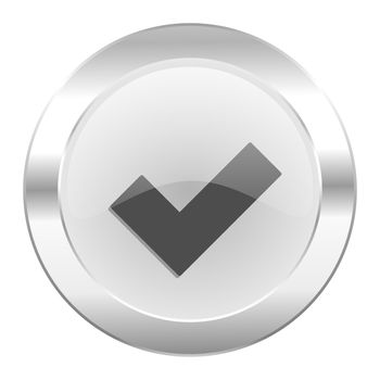 accept chrome web icon isolated