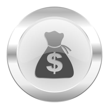 money chrome web icon isolated