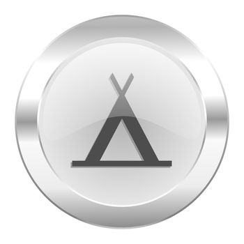 camp chrome web icon isolated
