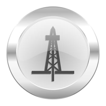 drilling chrome web icon isolated