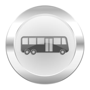 bus chrome web icon isolated