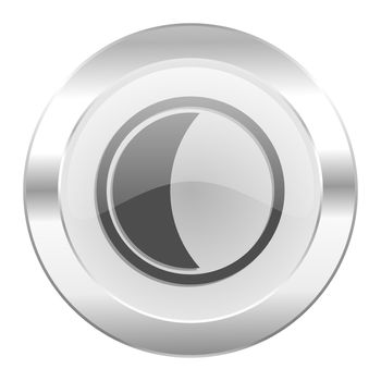 moon chrome web icon isolated