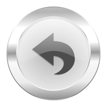 back chrome web icon isolated