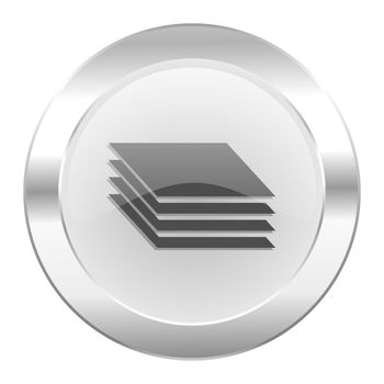 layers chrome web icon isolated