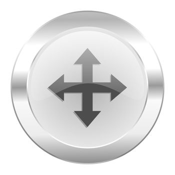 arrow chrome web icon isolated