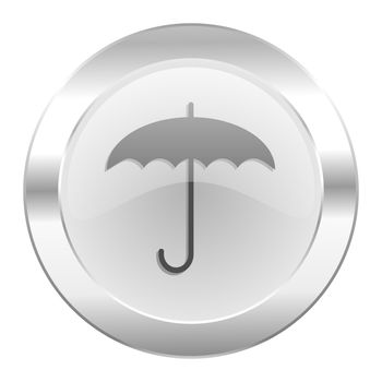 umbrella chrome web icon isolated