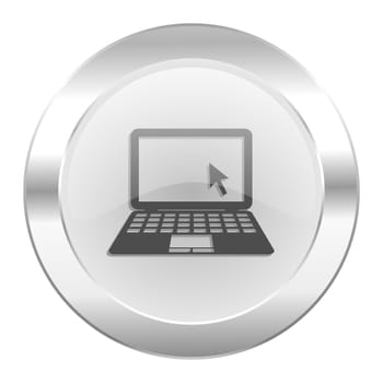 computer chrome web icon isolated