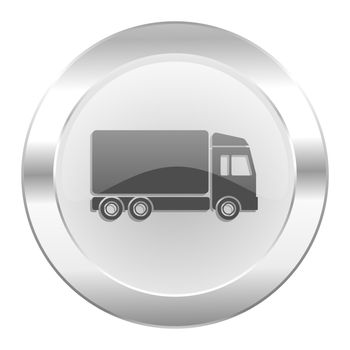 delivery chrome web icon isolated