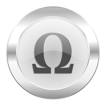 omega chrome web icon isolated
