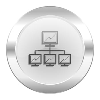 network chrome web icon isolated