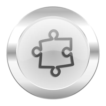 puzzle chrome web icon isolated