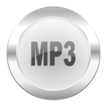 mp3 chrome web icon isolated