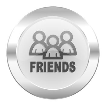 friends chrome web icon isolated