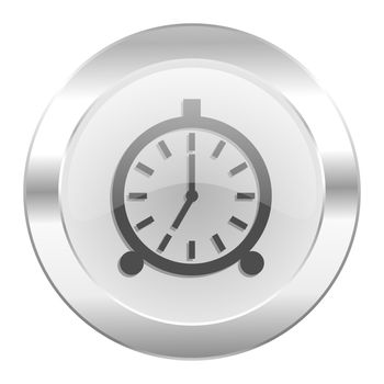 alarm chrome web icon isolated