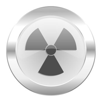 radiation chrome web icon isolated