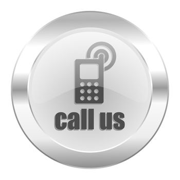 call us chrome web icon isolated