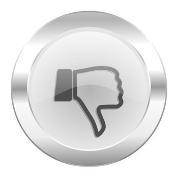 dislike chrome web icon isolated