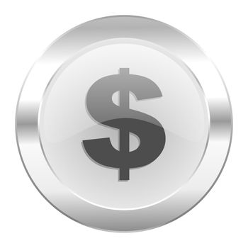 dollar chrome web icon isolated